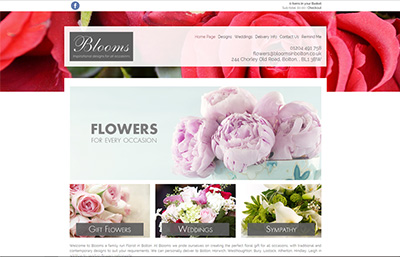 Blooms in Bolton Website