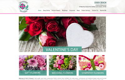 First 4 Flowers Website