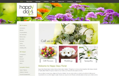 Happy Days Florist Website