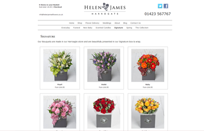 Helen James Flowers Website