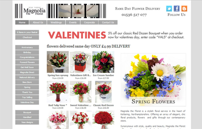 Magnolia Florist Website