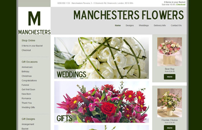 Manchesters Flowers Website