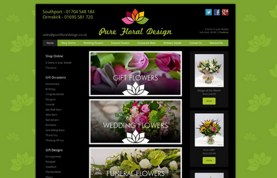 Pure Floral Design Website