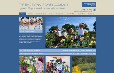 Traditional Flower Company Website